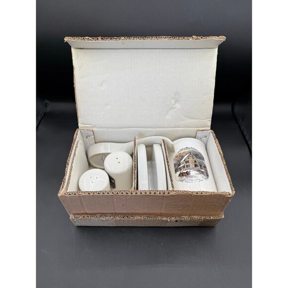 American Homestead Winter Currier & Ives 9-Piece Countertop Collection - Picture 5 of 9